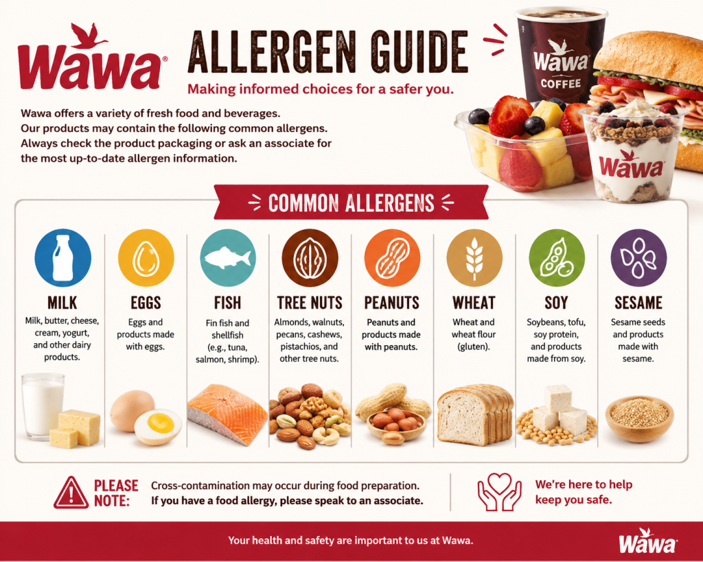 Wawa Allergen Menu: What's Actually Safe to Order 1 Wawa Allergen Guide